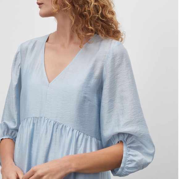 Worn once Club Monaco Easy Midi Tiered Dress - Picture 3 of 8